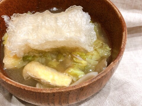 ＼食いしん坊の、棒寒天を乗せた味噌汁no.21／